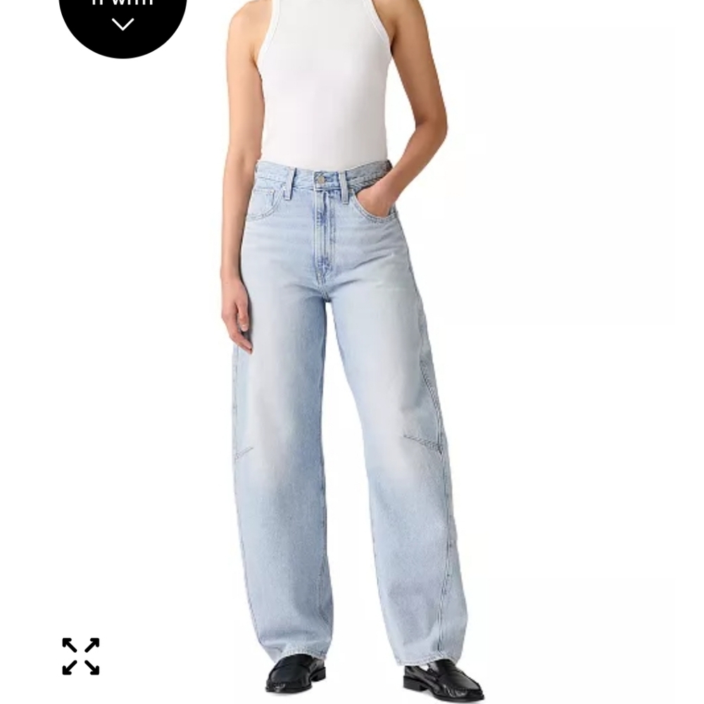 Levi'sWomen's Cinch High-Rise Barrel-Leg Jeans Size 29×31 NWT